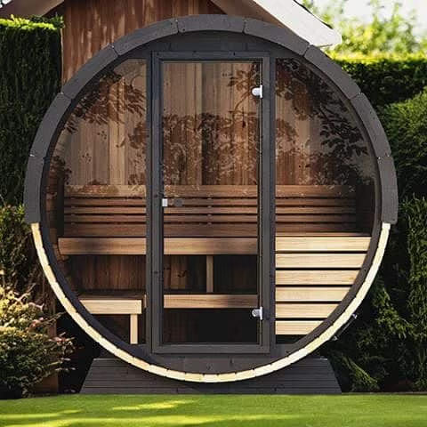 SaunaLife Model EE6G Barrel Sauna