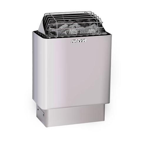 Harvia KIP Series 4.5kW Stainless Steel Sauna Heater at 240V 1PH with Built-In Time and Temperature Controls