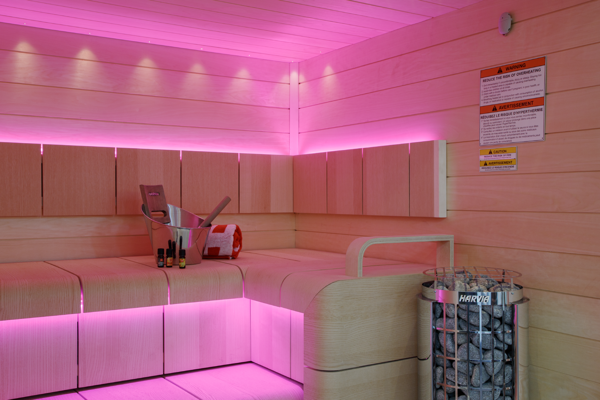 Cilindro Half Series 6kW Stainless Steel Sauna Heater at 240V 1PH with Built-In Time and Temperature Controls