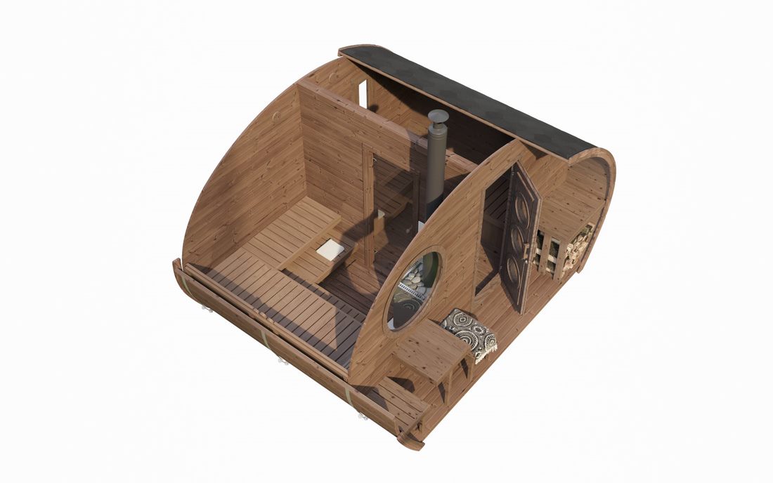 SaunaLife Model G11 Outdoor Home Sauna Kit