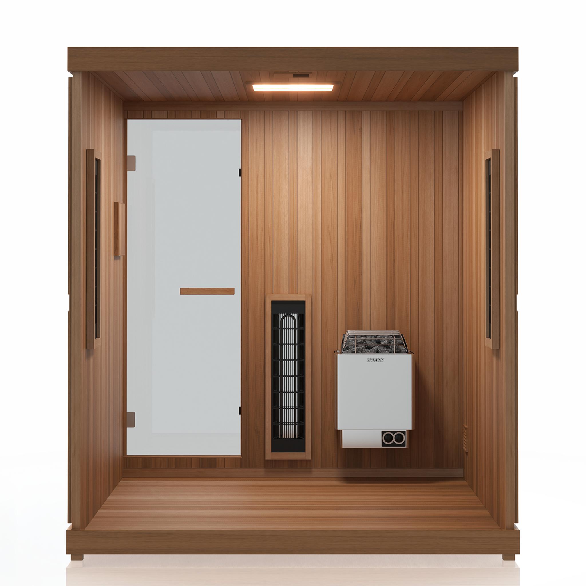 Finnmark FD-5 Trinity Combo Sauna - 4 Person Infrared + Steam + Red Light