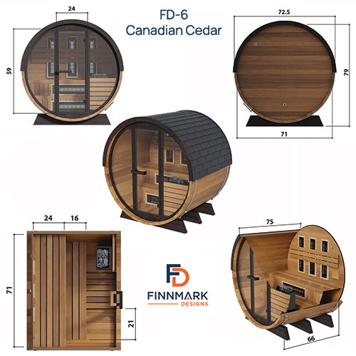 Finnmark Combination Barrel Sauna FD-6