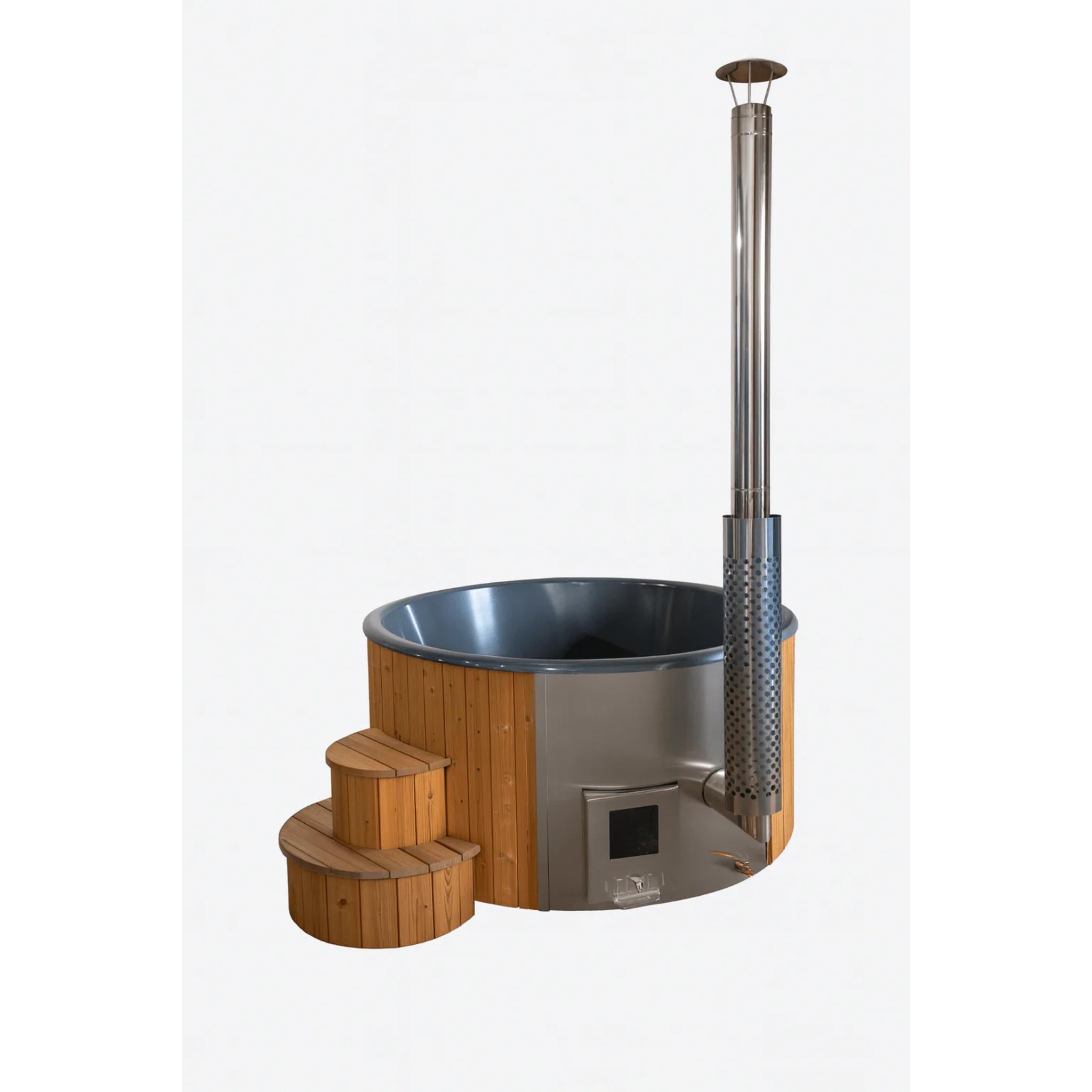 SaunaLife Model S4N Wood-Fired Hot Tub Natural